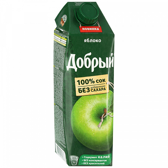 Сок Добрый Яблочный, 1 л	